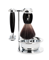 Muhle Vivo 4 Piece Shaving Set Black Resin