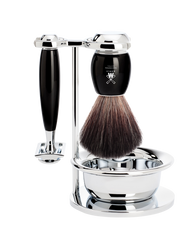 Muhle Vivo 4 Piece Shaving Set Black Resin
