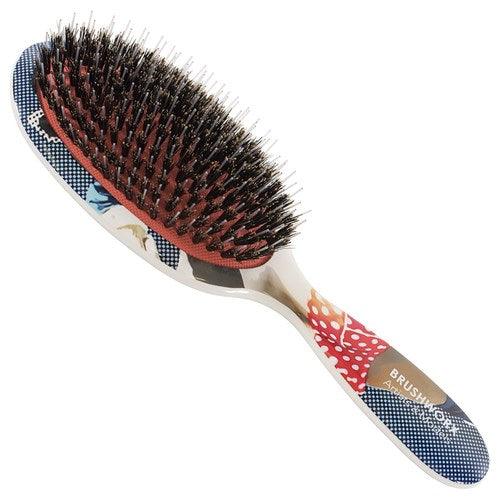 Brushworx Artists and Models Cushion Hair Brush Bubblegum Pop Ice