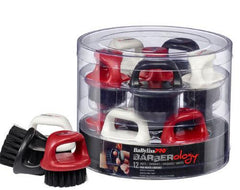 BaBylissPRO Barberology Knuckle Neck Brush Short - 12pc Tub.