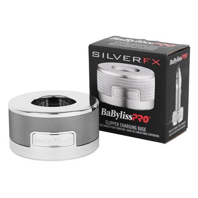 BabylissPRO Charging Base Clipper - Silver.