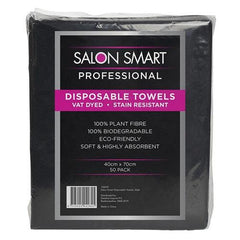 Salon Smart Disposable Towels Black 50 Pack