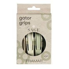 Framar Gator Grip Clips 4pk Sage