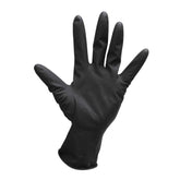 Robert de Soto Black Satin Ultra Reusable Gloves Medium 4 Pack