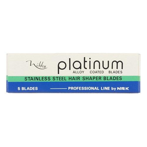 Nikky Platinum Hairdressing Razor Blades 5pk