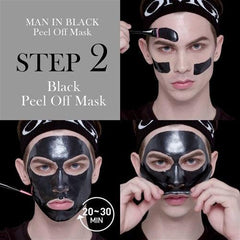 OMG 3 In 1 Man in Black Peel Off Mask