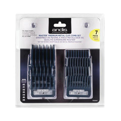Andis Premium Metal Clip Comb Set 7 pcs Sizes 0, 1, 2, 3, 4, 6, 8