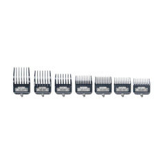 Andis Premium Metal Clip Comb Set 7 pcs Sizes 0, 1, 2, 3, 4, 6, 8