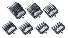 Andis Premium Metal Clip Comb Set 7 pcs Sizes 0, 1, 2, 3, 4, 6, 8