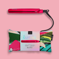 Glister Mini Travel Tourmaline Straightener 13mm Flamingo