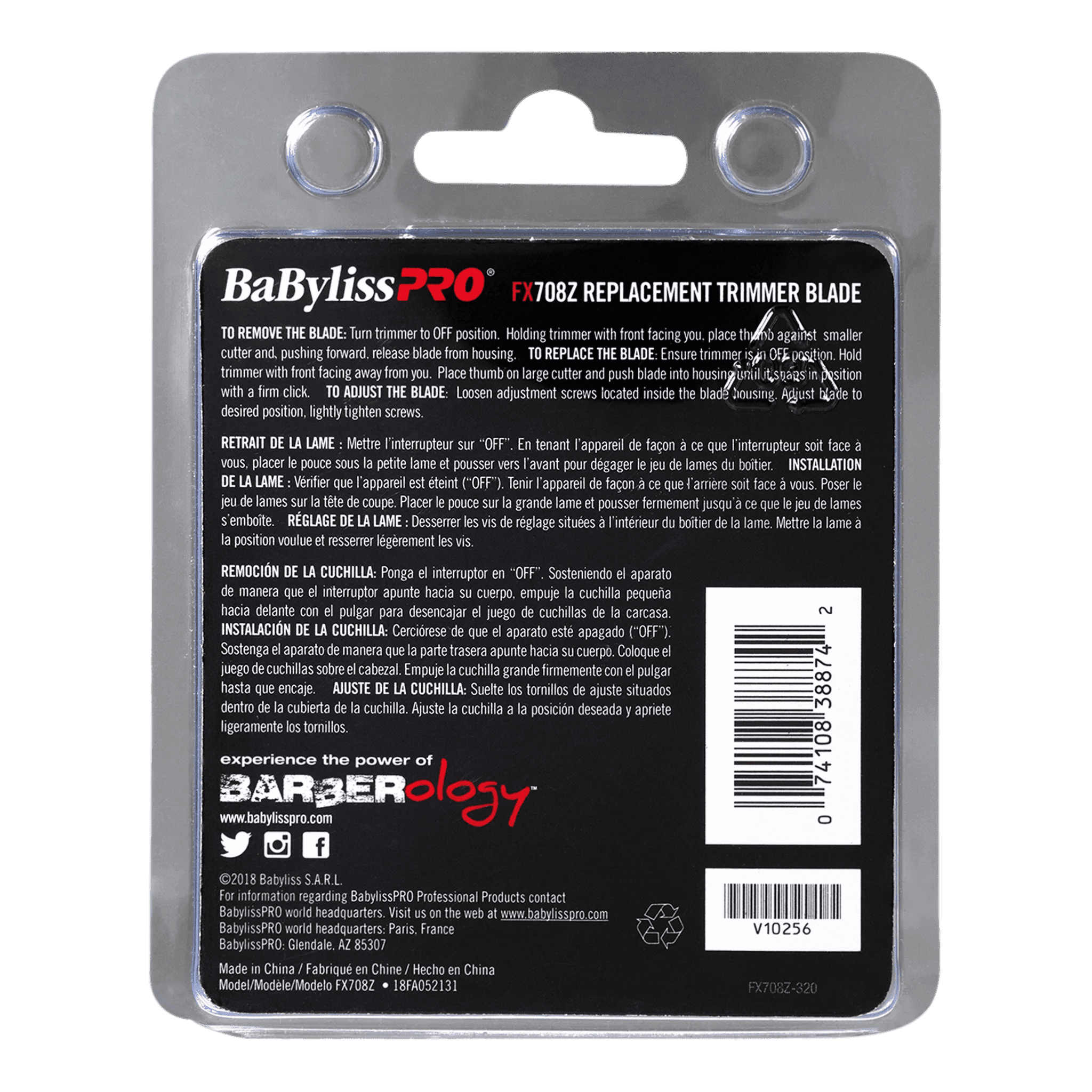 BabylissPRO Replacement Blade Stainless Steel Zero Gap.