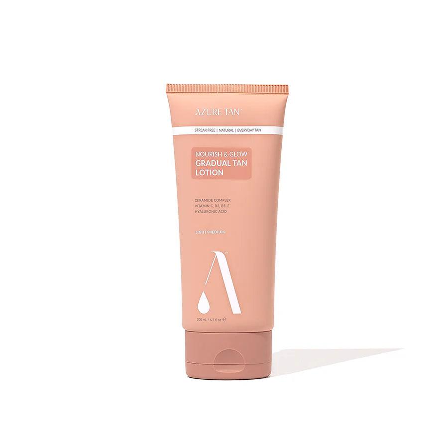 Azure Tan Nourish Glow Gradual Tan Lotion Light Medium