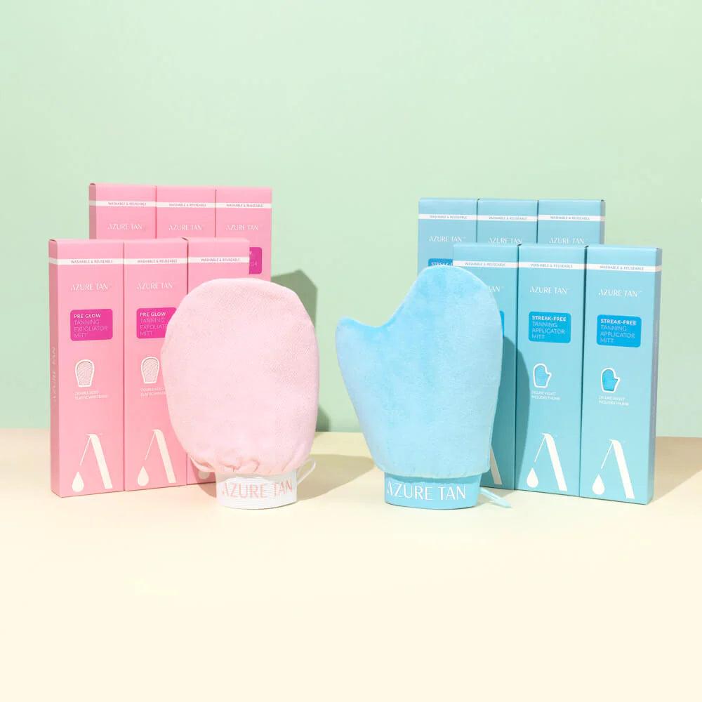 Azure Tan Applicator and Exfoliator Mitt Bundle.