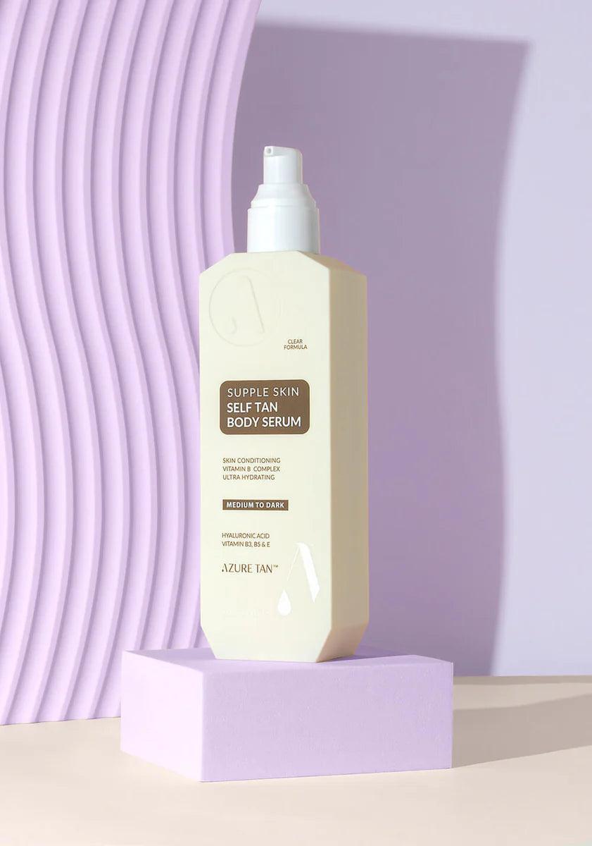 Azure Tan Supple Skin Body Tanning Serum Medium To Dark 200ml