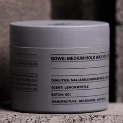 Barberian Man Bowe Medium Hold Black Wax 100g
