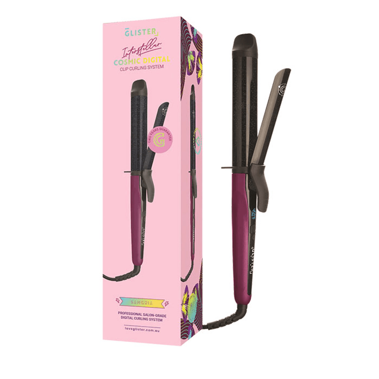Glister Digital Clip Curler Sangria 32mm