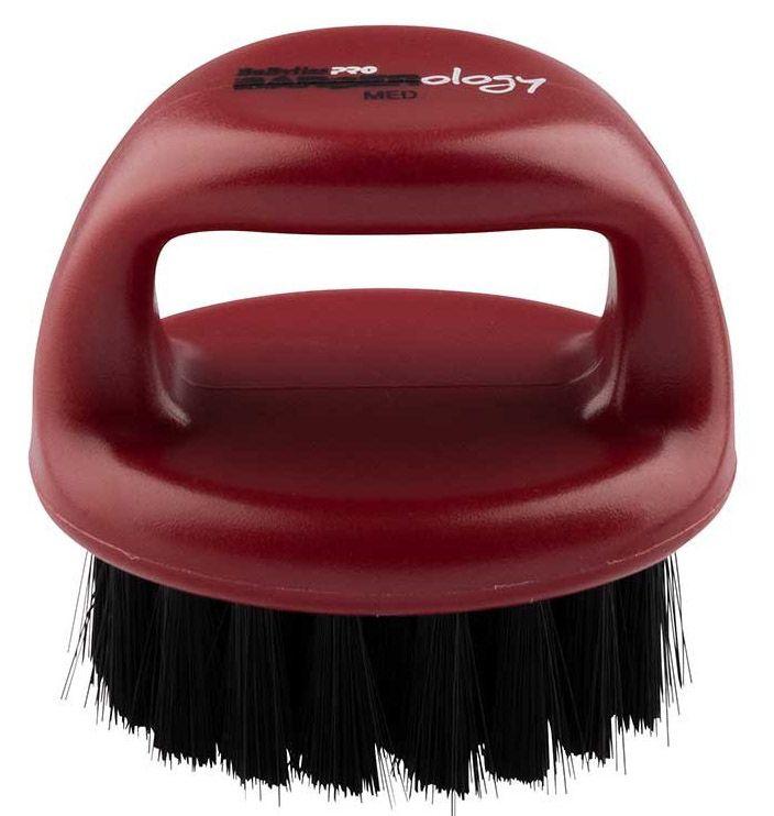 BaBylissPRO Barberology Knuckle Short Hair Firm Bristle Red.