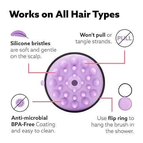 WET BRUSH Exfoliating Scalp Brush Lavender