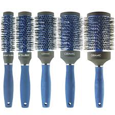 Silver Bullet Blue Series Ceramic Hot Tube Hair Brush Large