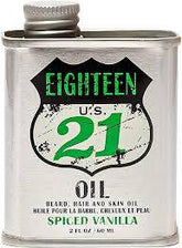 18 21 Man Made Beard & Hair Oil- Spiced Vanilla 2oz