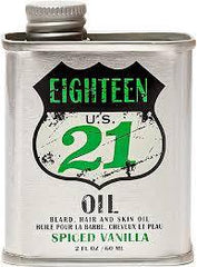 18 21 Man Made Beard & Hair Oil- Spiced Vanilla 2oz