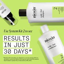 Nioxin System 2 Cleanser Shampoo and Scalp Therapy Revitalising Conditioner 1000ml Bundle