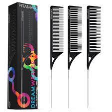 Framar Dreamweaver Highlighting Tail Combs 3 pack Black