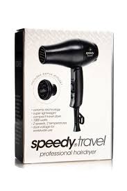 Speedy Travel Hair Dryer Black