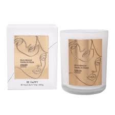 Ginger and Me Mindfulness Candle Happy