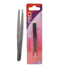 BeautyPRO Dazzle Me Pink Crystal Slant Tweezer