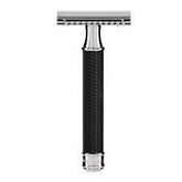 Muhle Traditional R89 Safety Razor Closed Comb Black Handle