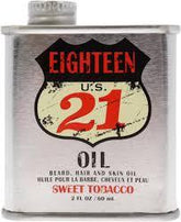 18 21 Man Made Beard & Hair Oil- Sweet Tobacco 2oz