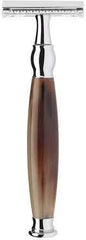 Muhle Sophist Closed Comb Safety Razor Buffalo Horn Handle
