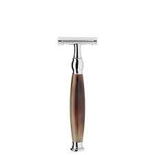 Muhle Sophist Closed Comb Safety Razor Buffalo Horn Handle