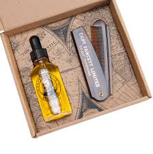 Captain Fawcett Private Stock Beard Oil and Folding Pocket Comb Gift Set