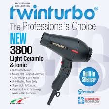 Twin Turbo 3800 Ionic Hairdryer Black