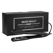 Silver Bullet Keratin 230 Silver Titanium Wide Plate Straightener 38mm