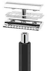 Muhle Hexagon Closed Comb Safety Razor Anodised Aluminium Handle in Graphite