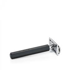 Muhle Hexagon Closed Comb Safety Razor Anodised Aluminium Handle in Graphite