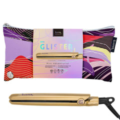 Glister Mini Travel Tourmaline Straightener 13mm Champagne
