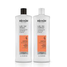 Nioxin System 4 Cleanser Shampoo and Scalp Therapy Revitalising Conditioner 1000ml Bundle