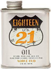 18 21 Man Made Beard & Hair Oil- Noble Oud 2oz