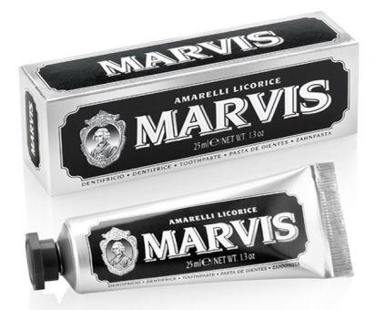 Marvis Amarelli Licorice Mint Travel Sized Toothpaste 25ml.