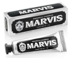 Marvis Amarelli Licorice Mint Travel Sized Toothpaste 25ml.