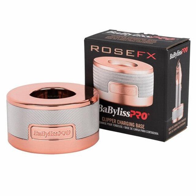 BabylissPRO Charging Base Clipper - Rose Gold.