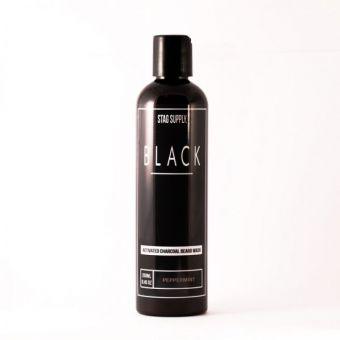 Stag Supply BLACK Activated Charcoal Beard Wash 250ml.
