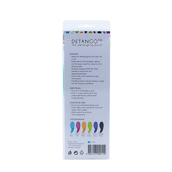 Detango The Detangling Brush Icy Blue