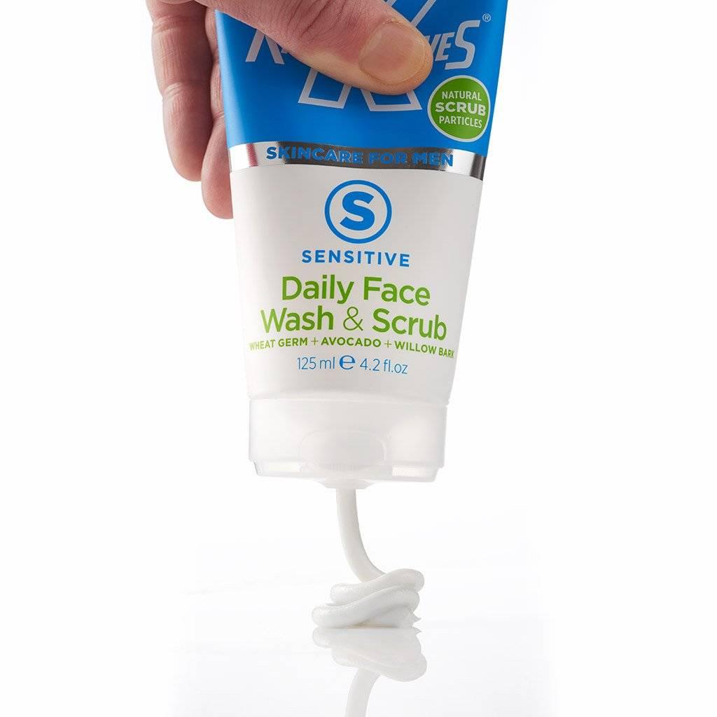 King of Shaves Sensitive Daily Face Wash & Scrub Twic Pack