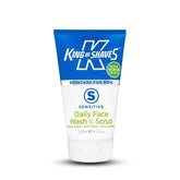 King of Shaves Sensitive Daily Face Wash & Scrub Twic Pack