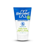 King of Shaves Sensitive Daily Face Wash & Scrub Twic Pack